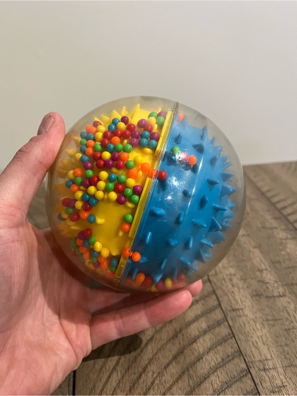 Playskool Roll N Rattle Tumble Down Beads Ball Sensory Toy Autism Vintage 1993